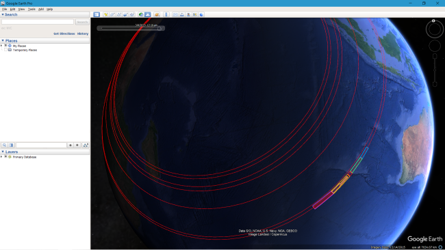 Dawn at MH370's crash-site on March 8 00:19 UTC, picture source: Bobby Jagernath]